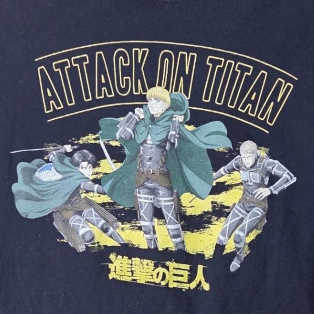 Ripple Junction Attack on Titan T-Shirt Mens Medium Black Final Season Graphic
